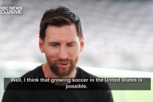 拿世界杯还是在美国发展足球更难？梅西：在美国发展足球是可能的