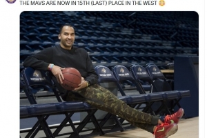 杀人还要诛心？湖人自媒体：独行侠目前排在西部第15 也就是垫底